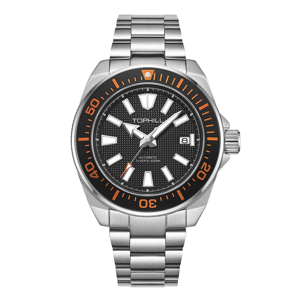 Tophill GD008G - 300mm Stainless Steel Automatic Dive Watch With Sapphire Crystal