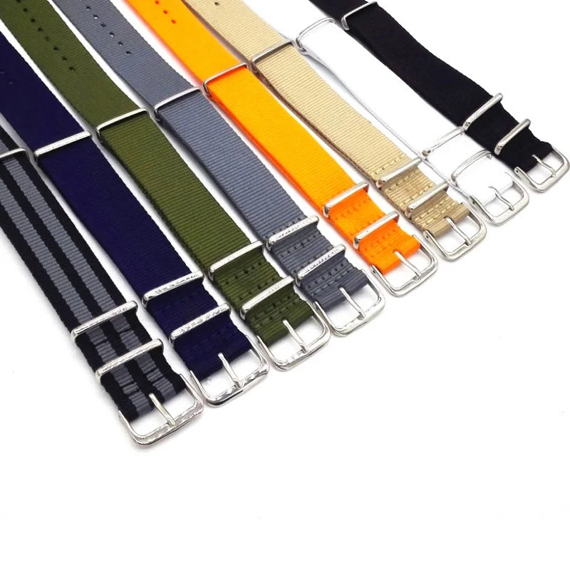 Universal Nylon NATO Watch Strap - Sizes M & L