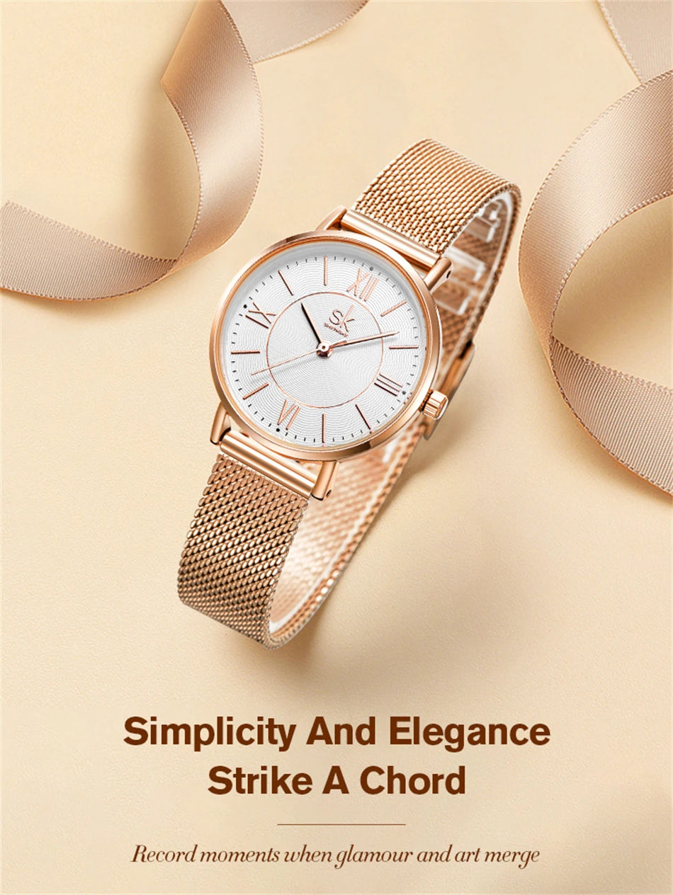 K0188 - Stainless Steel Rose Gold Fashion Watch With Japanese Quartz Movement