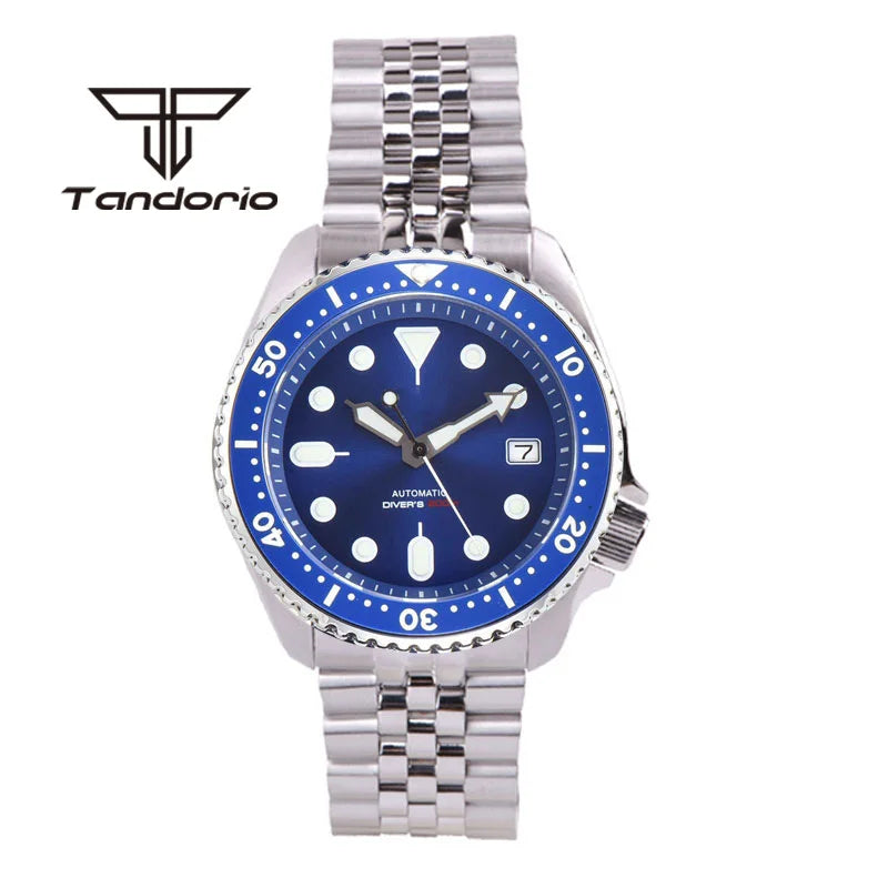 Tandorio - SKX007 Style Stainless Steel Automatic Dive Watch