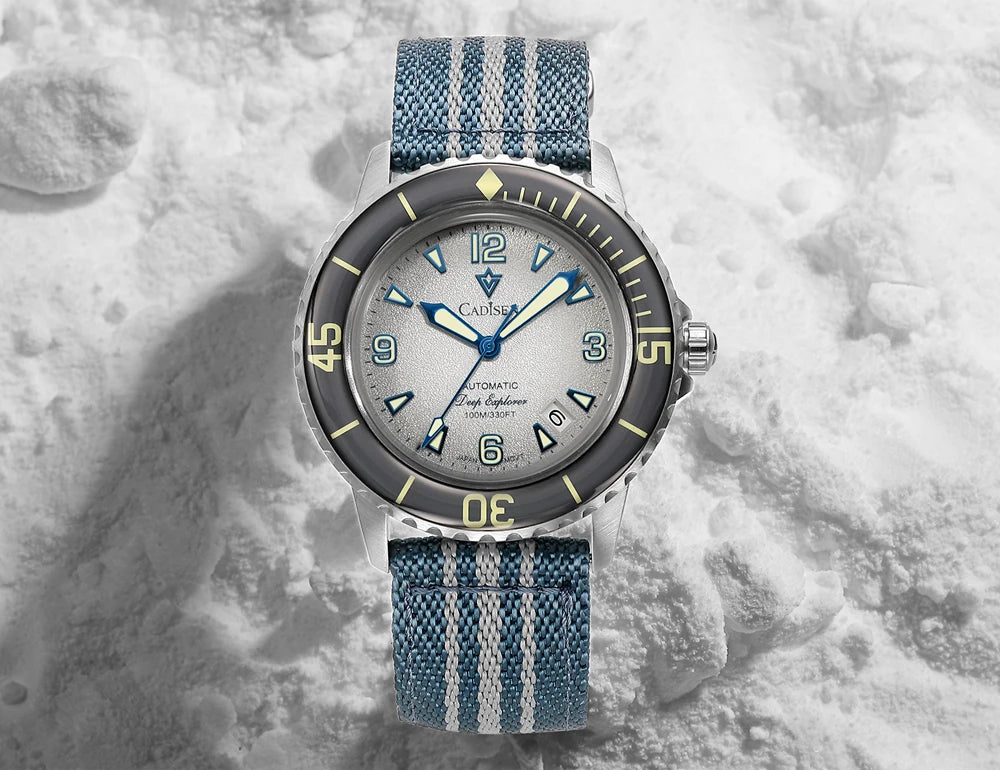 Cadisen C8239  - Deep Explorer 2025 with Seiko NH35 Automatic Mechanical Watch and Canvas Strap