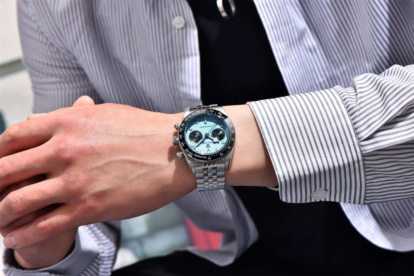 Pagani Design BB Panda Quartz Sports Chronograph With 100m WR