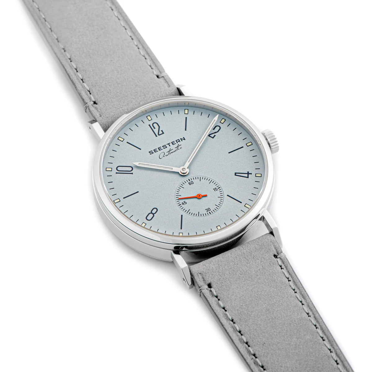 Seestern S382 - Bauhaus Style ultra-thin Stainless Steel Automatic Dress Watch