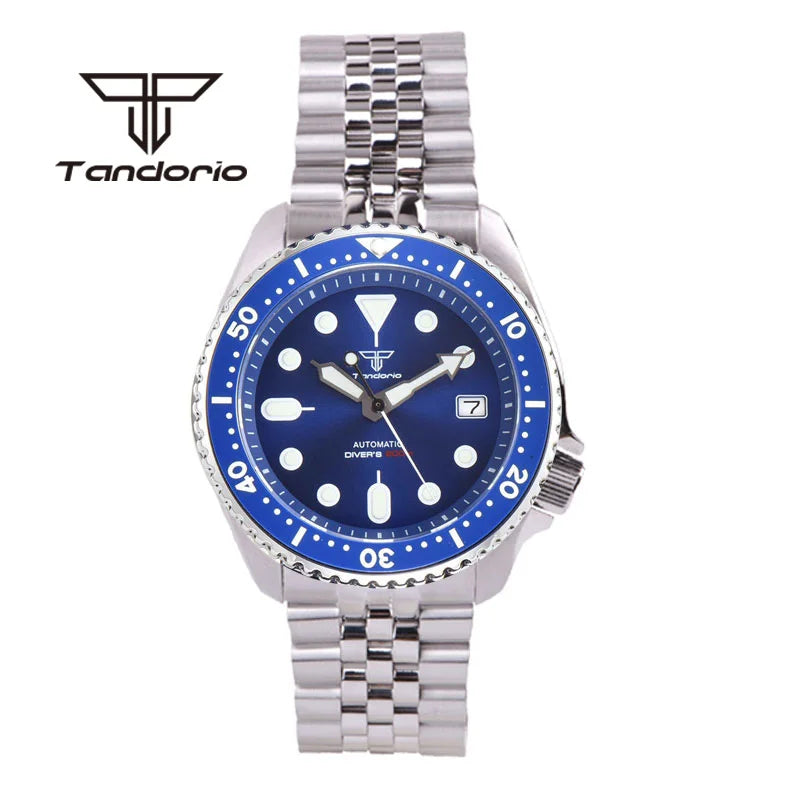 Tandorio - SKX007 Style Stainless Steel Automatic Dive Watch