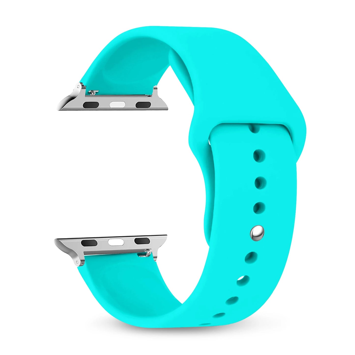 Silicone Band For Apple Watch Straps 45mm 44mm 49mm 46mm 40mm 41mm 42mm 38mm bracelet iWatch Series SE 6 5 7 8 9 10 Ultra 2