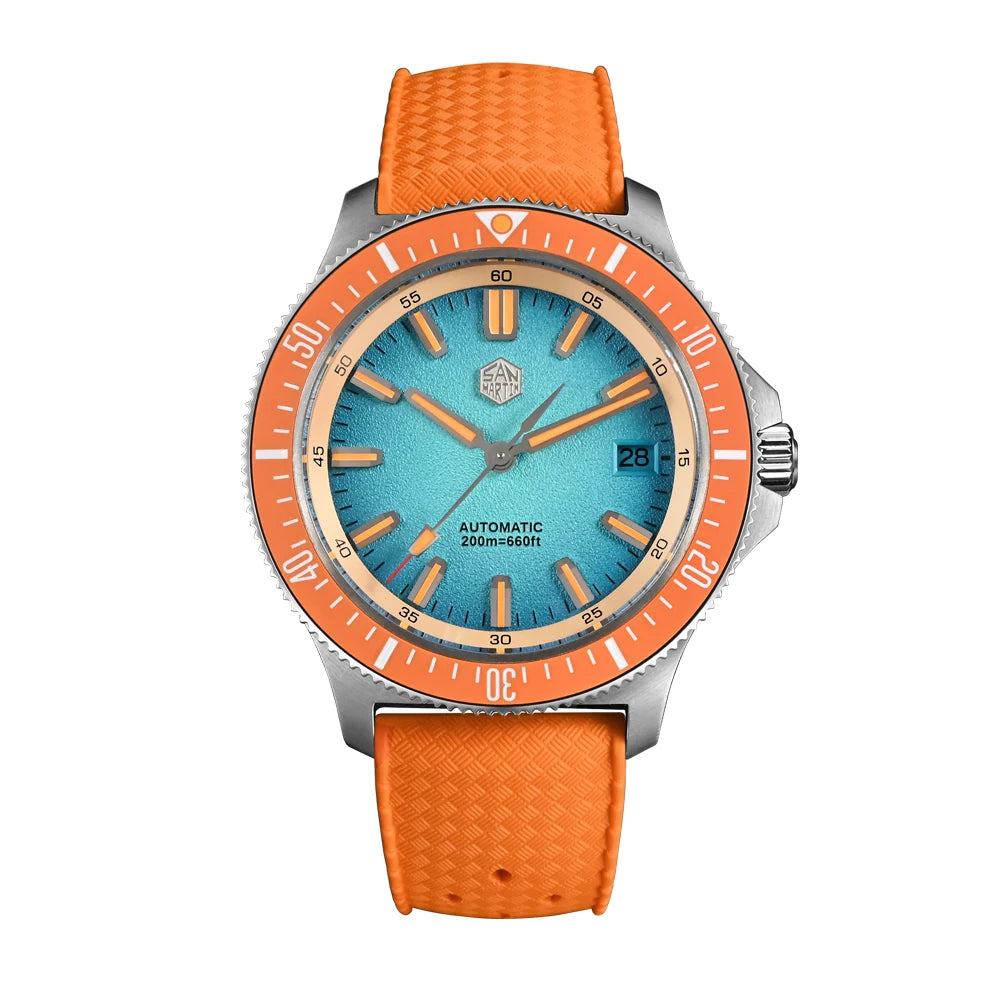 San Martin SN0118-G - Fruit Series Automatic 200m Dive Watch with Seiko NH35 Movement