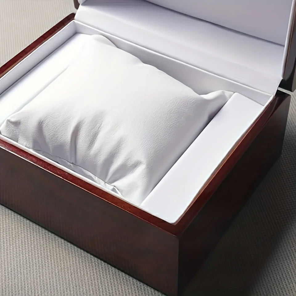 Wooden Presentation or Gift Watch Box With Pillow