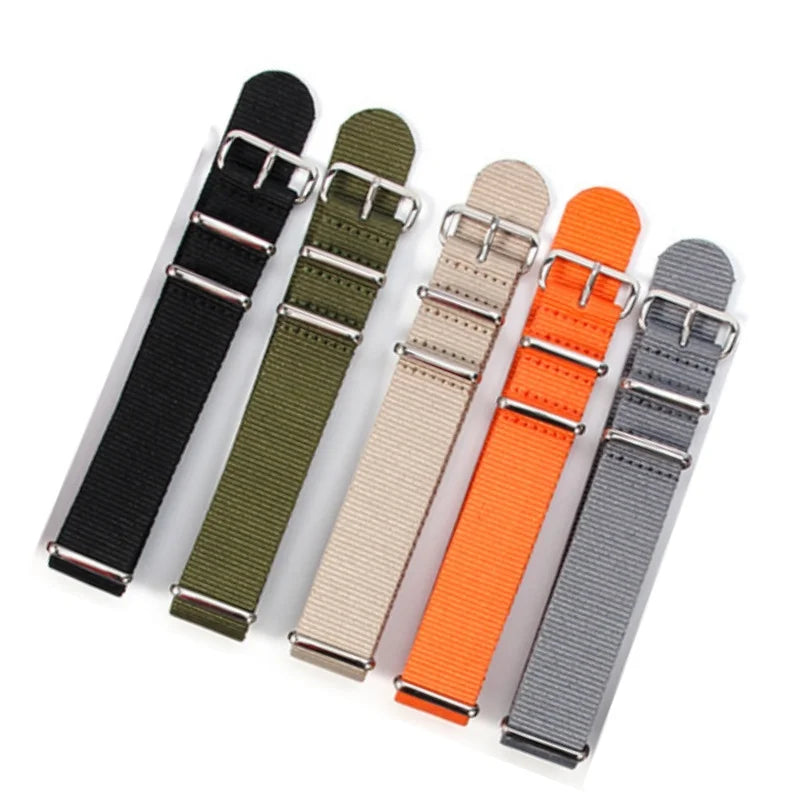 Universal Nylon NATO Watch Strap - Sizes M & L