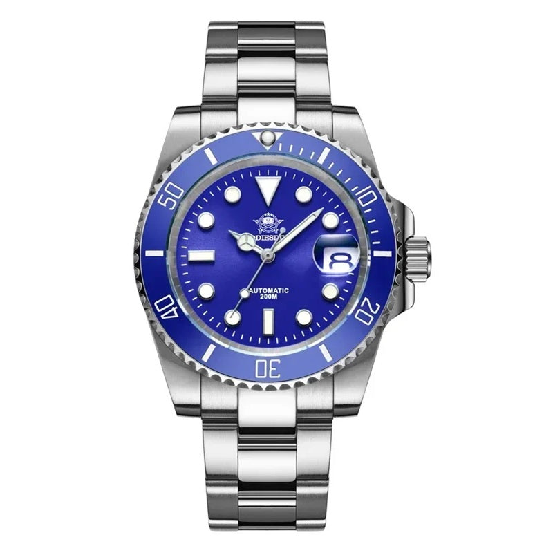 Addiesdive Stainless Steel Automatic Dive Watch with Sapphire Crystal and 200m WR