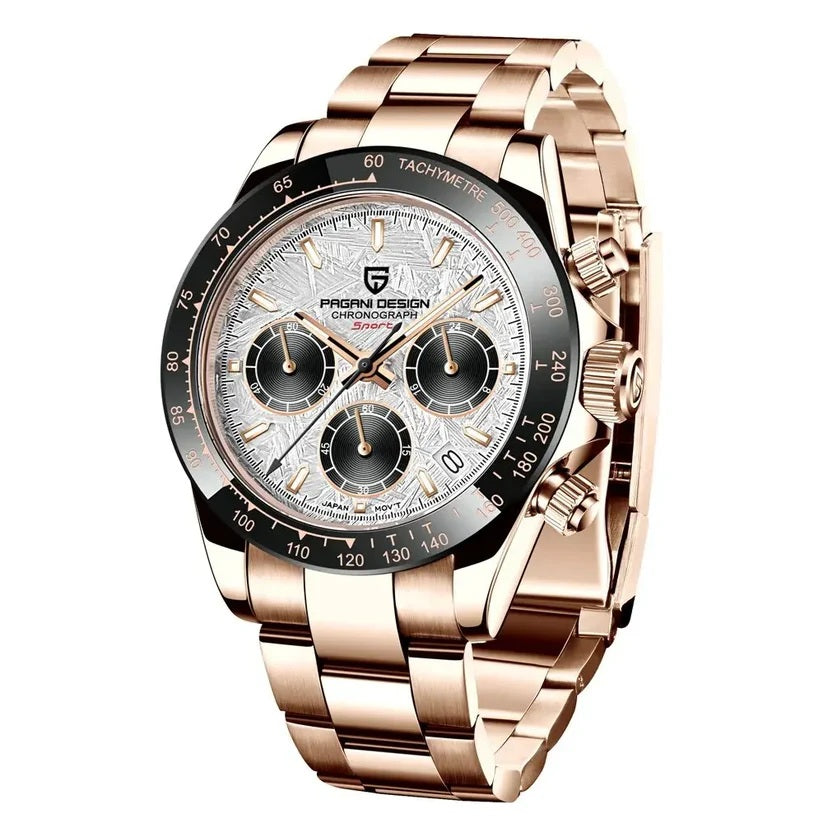 Pagani Design PD-1644 - Quartz Stainless Steel Sports Classic-style Chronograph