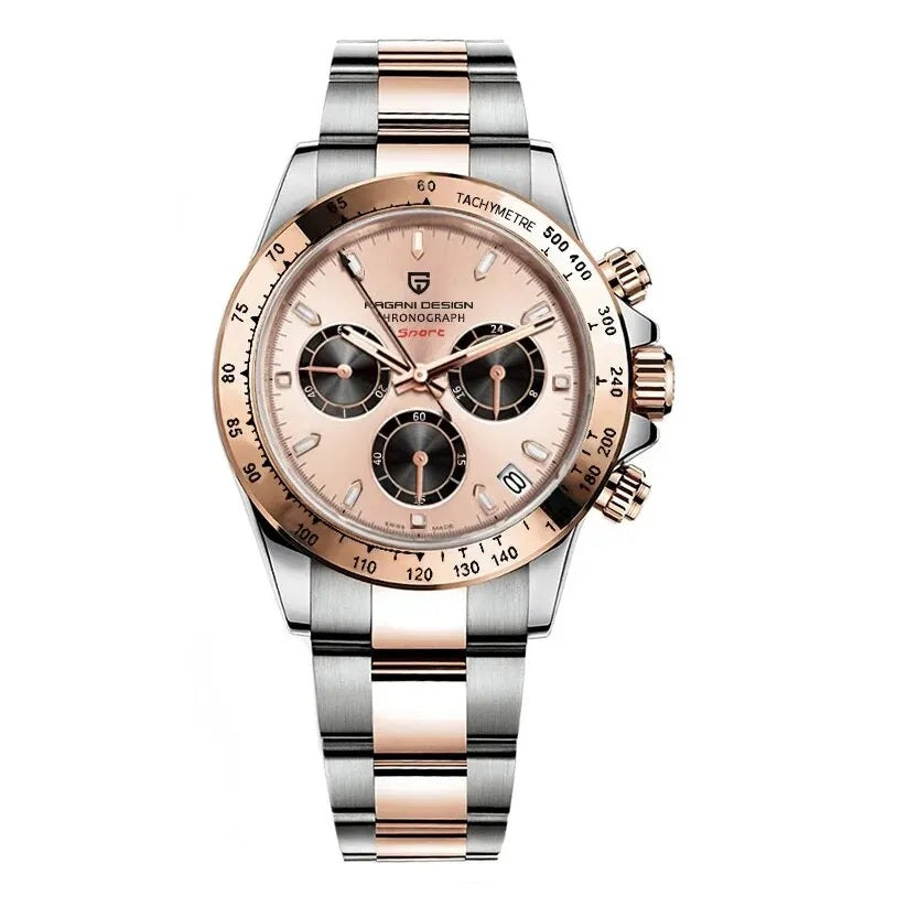 Pagani Design PD-1644 - Quartz Stainless Steel Sports Classic-style Chronograph